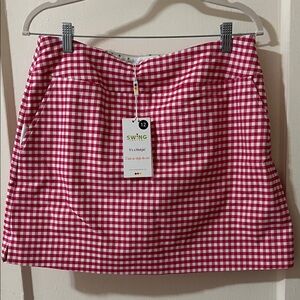 Swing Control Hot Pink Checkered A-Line Skirt, NWT, Size 12